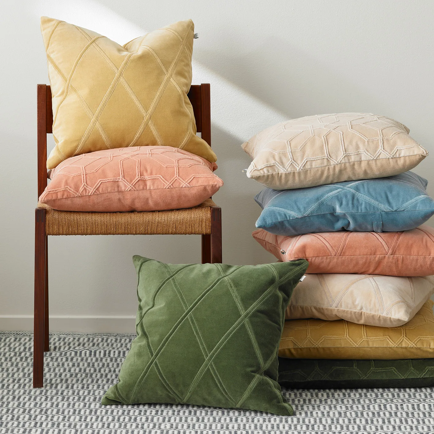 Nandi 靠枕套 50x50 cm, 米色 Chhatwal & Jonsson