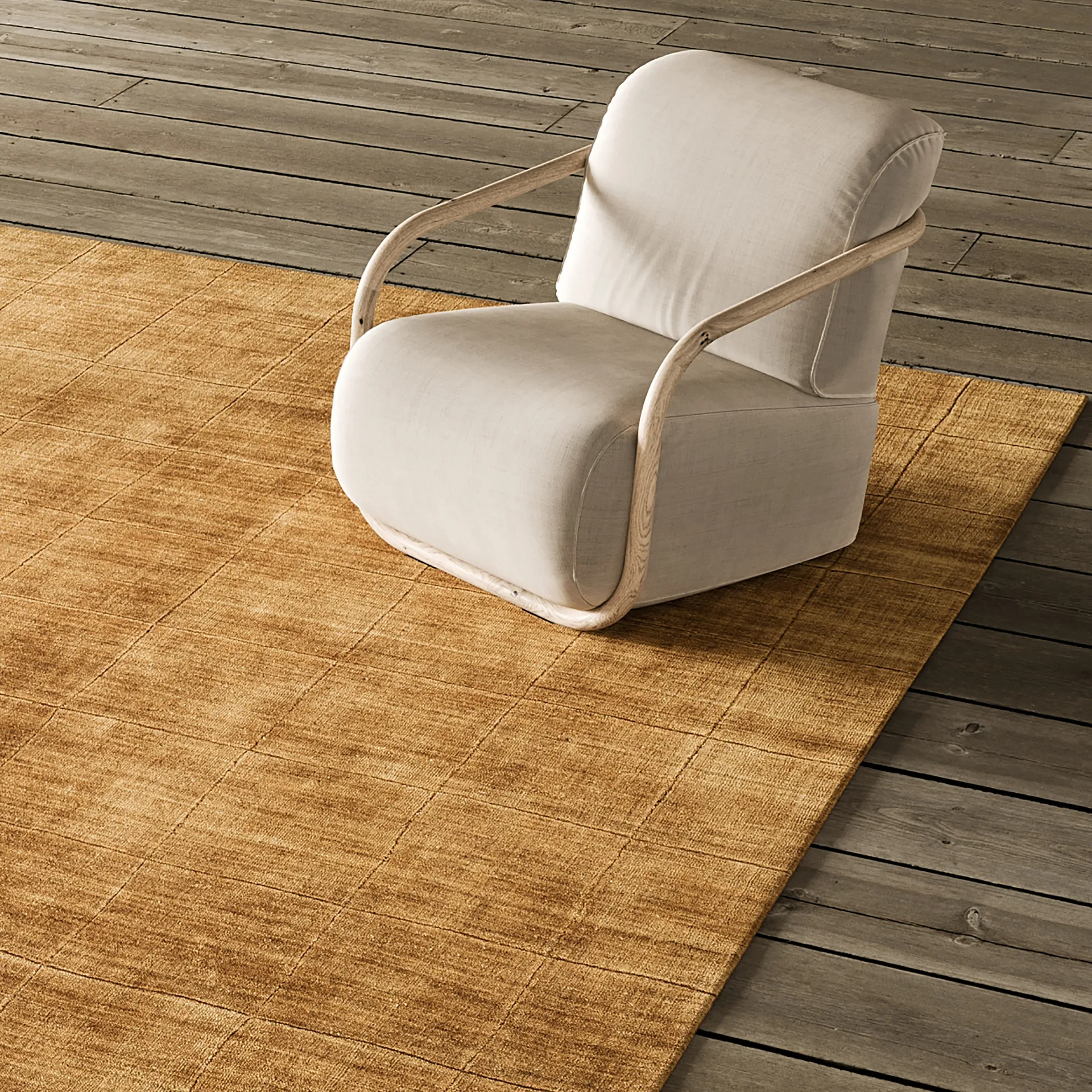 Nari 羊毛地毯 170x240 cm, Masala 黄色 Chhatwal & Jonsson