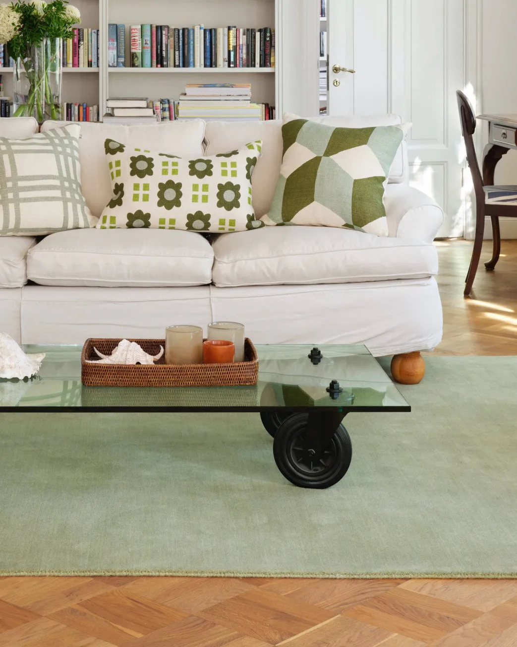 Shimla 靠枕套 50x50 cm, 青色 Chhatwal & Jonsson