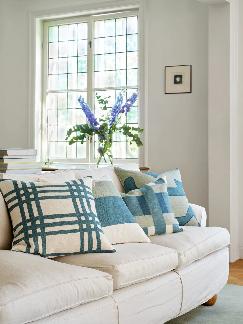 Shimla 靠枕套 50x50 cm, 天堂蓝 Chhatwal & Jonsson