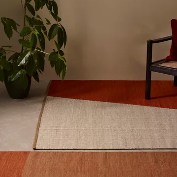 Una羊毛地毯180x270cm - 铁锈红_米色_米白色 - Chhatwal & Jonsson