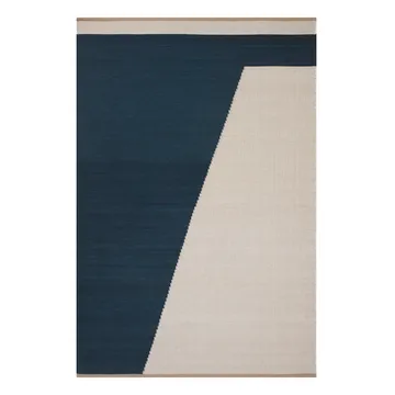 Una羊毛地毯180x270cm - 深蓝色_米色_米白色 - Chhatwal & Jonsson