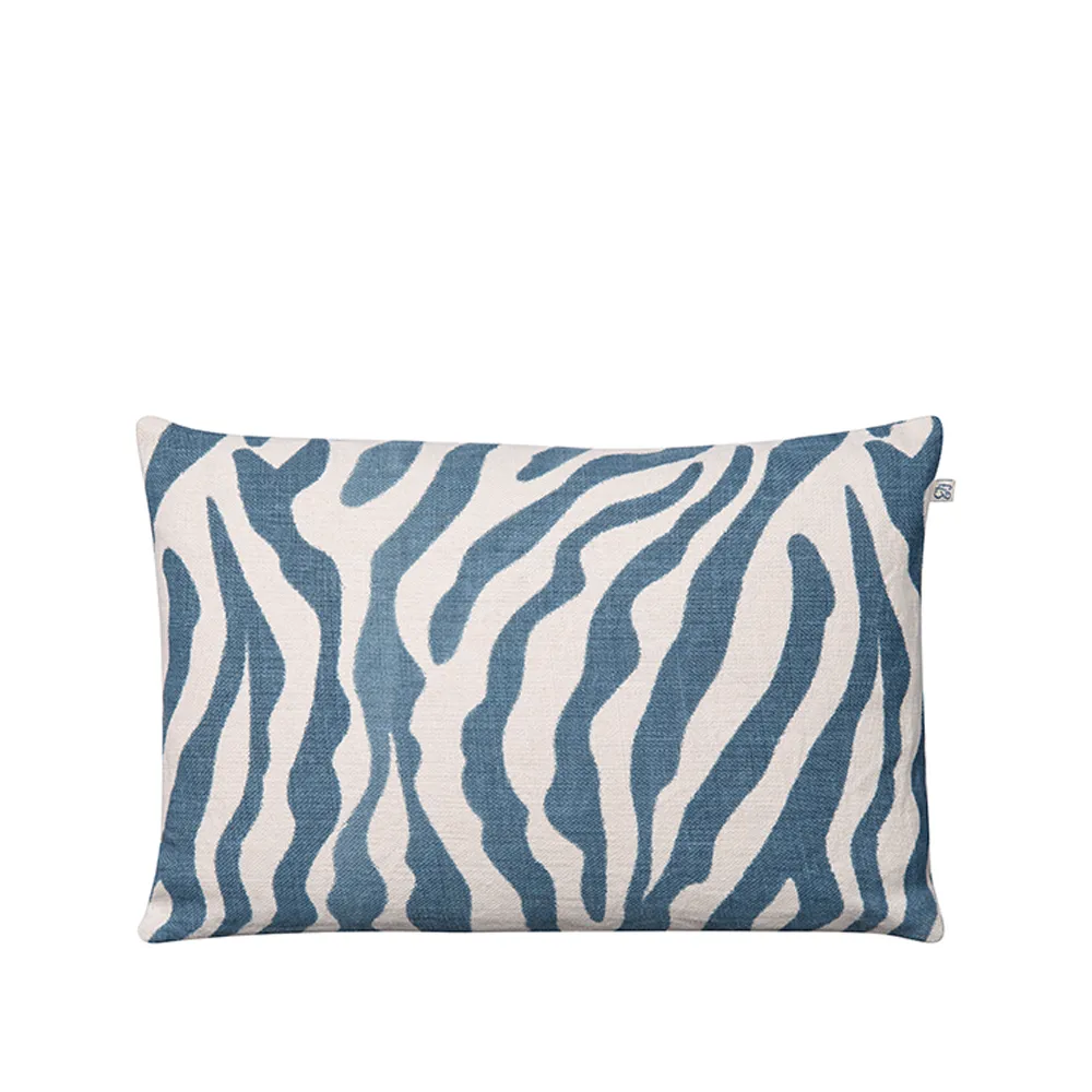 Zebra靠垫 40x60cm, 天蓝色_60x40cm Chhatwal & Jonsson
