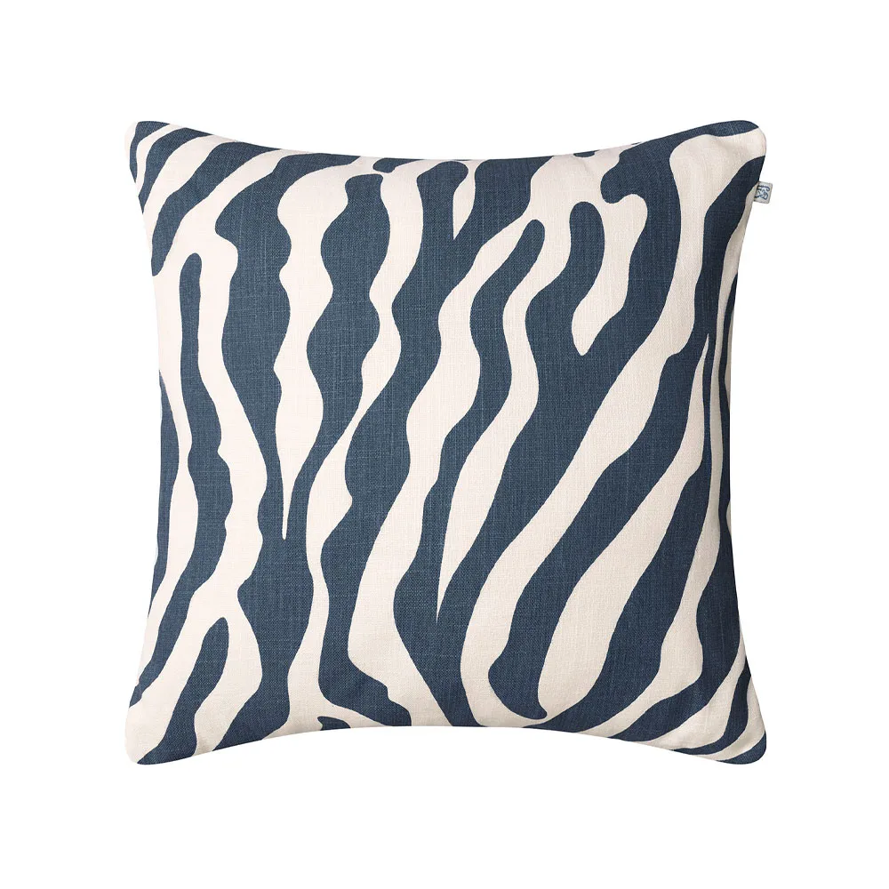 Zebra outdoor 靠枕|靠垫 50x50 cm, 蓝色/off 白色, 50 cm Chhatwal & Jonsson