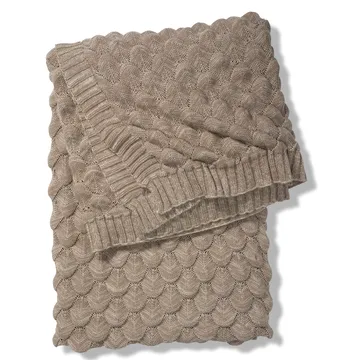 经典系列格纹鱼鳞纹盖毯 130×170cm - Simply 灰褐色（Taupe） - Classic Collection