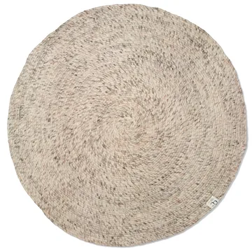 美丽诺圆形羊毛地毯直径160cm - 米色 - Classic Collection
