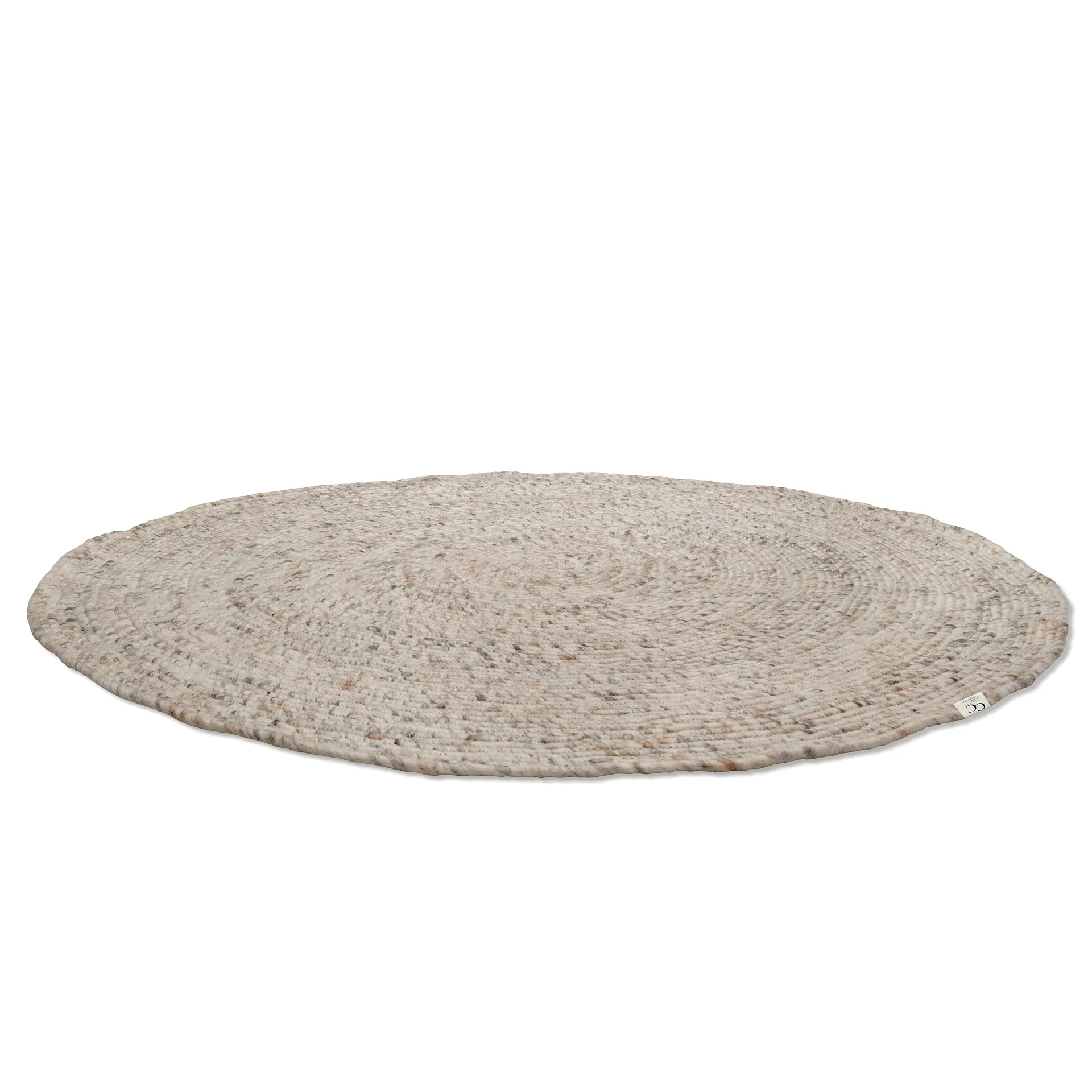 美丽诺圆形羊毛地毯直径160cm, 米色 Classic Collection