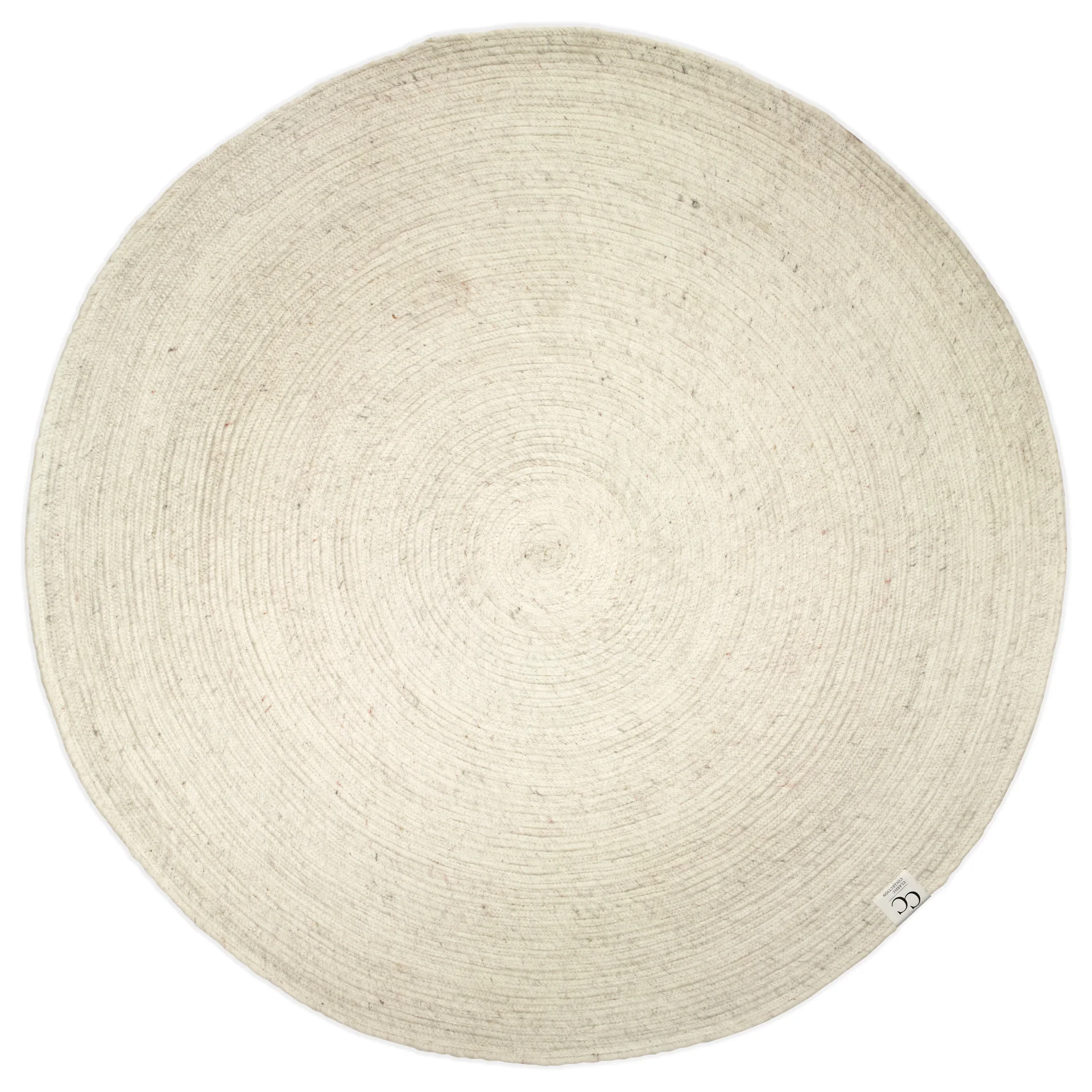 美丽诺圆形羊毛地毯直径160cm, 白色 Classic Collection