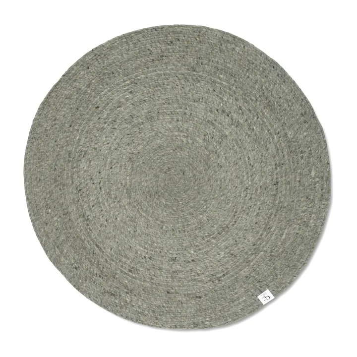 美丽诺圆形羊毛地毯直径160cm - 绿色 - Classic Collection