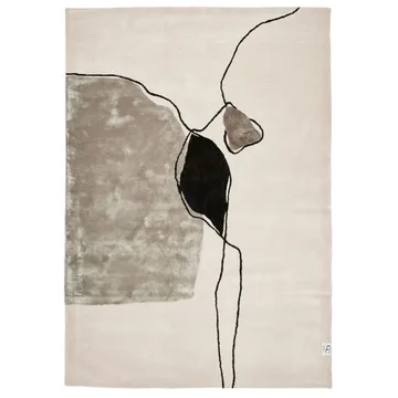 抽象地毯170x230cm - 象牙白 - Classic Collection