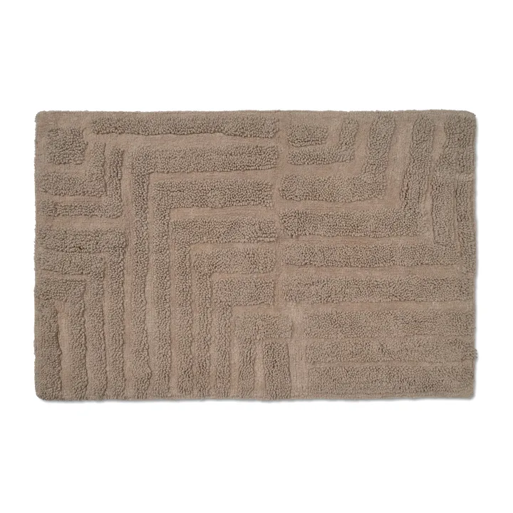 原野浴室地垫60x90cm - 纯灰褐色 - Classic Collection