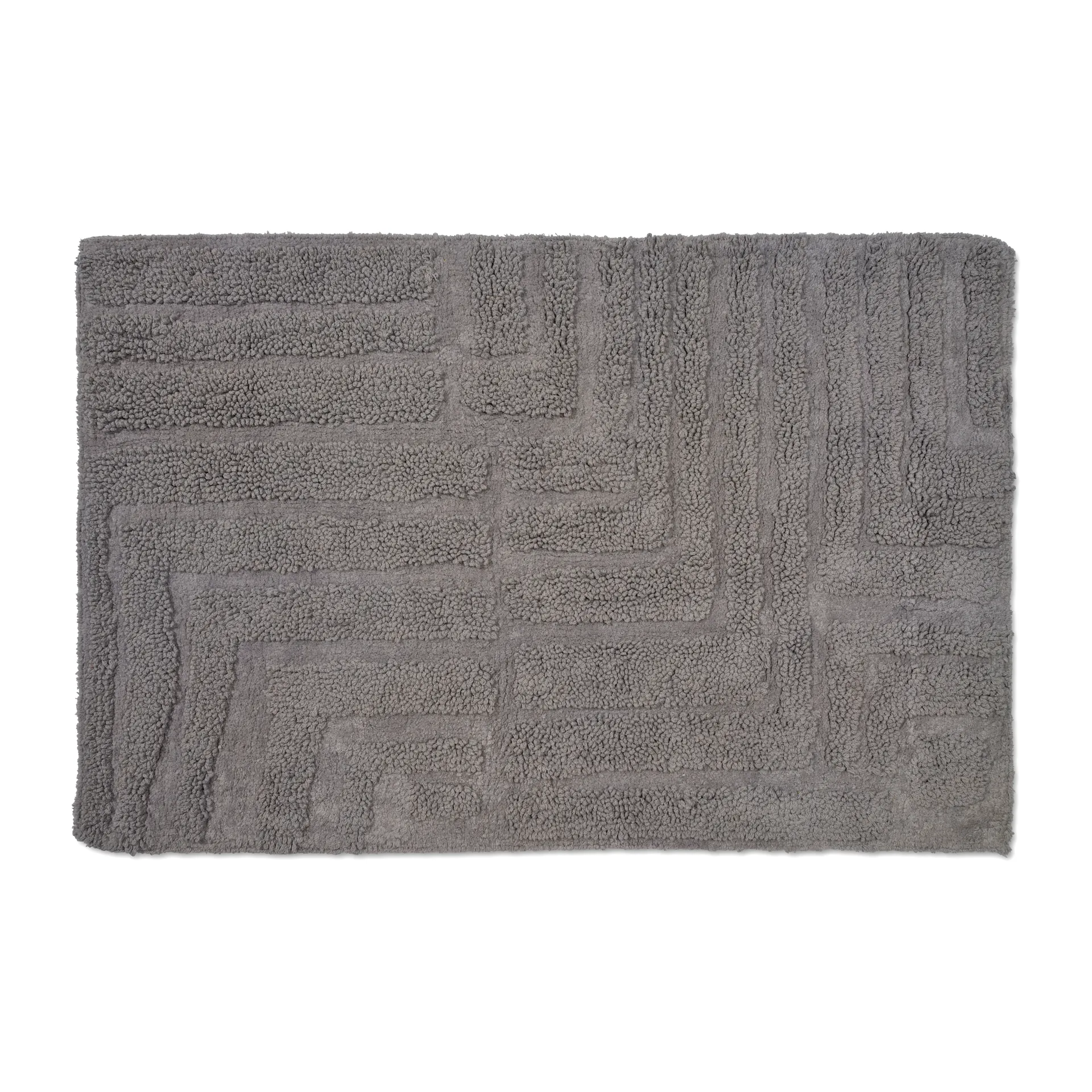 原野浴室地垫60x90cm, 灰色 Classic Collection