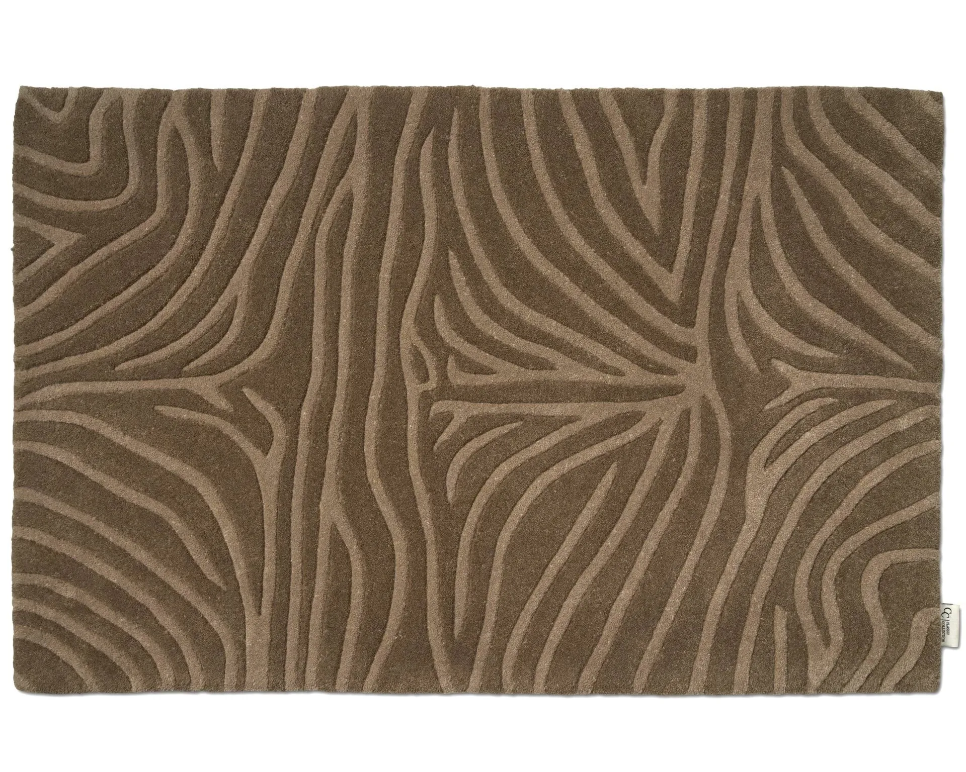 斑马纹门垫, 摩卡色，60x90cm Classic Collection