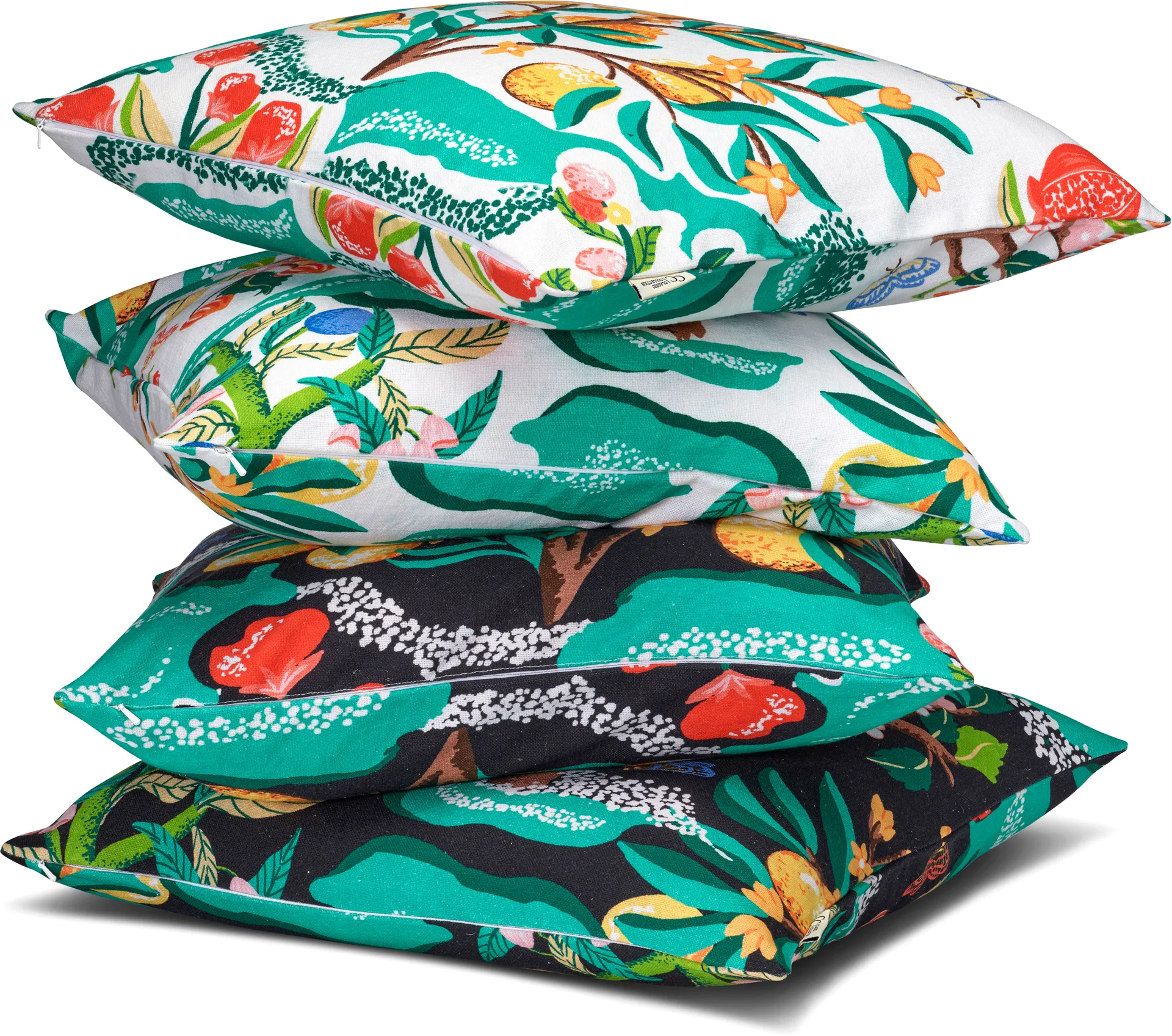 Botanical Cherry 靠枕套 50x50 cm, 白色 Classic Collection