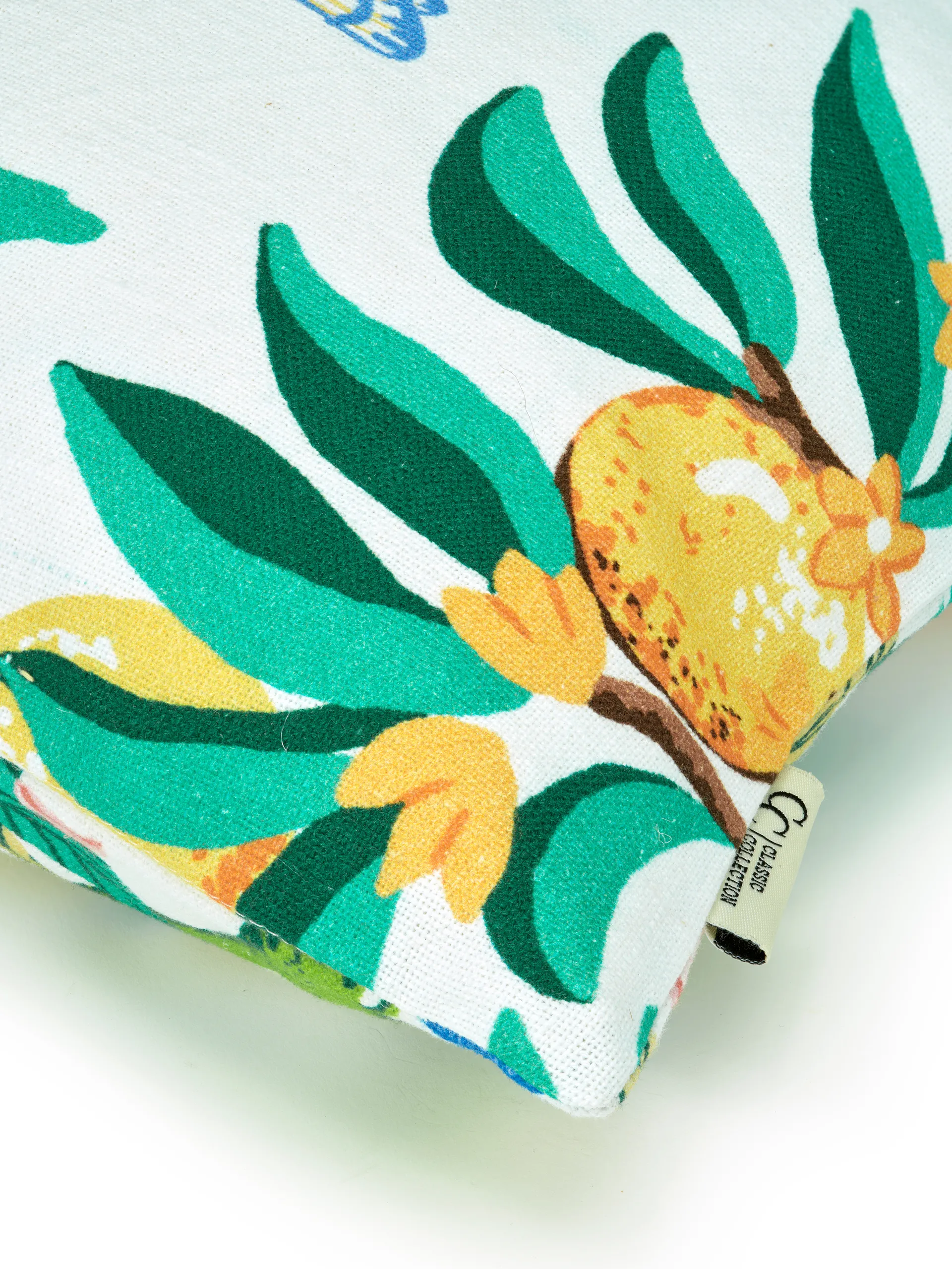 Botanical Orange 靠枕套 50x50 cm, 白色 Classic Collection