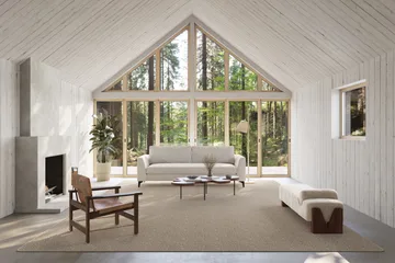 Fjellmyr 地毯 with overlock edging - 原色/自然色 米色, 140x200 cm - Classic Collection