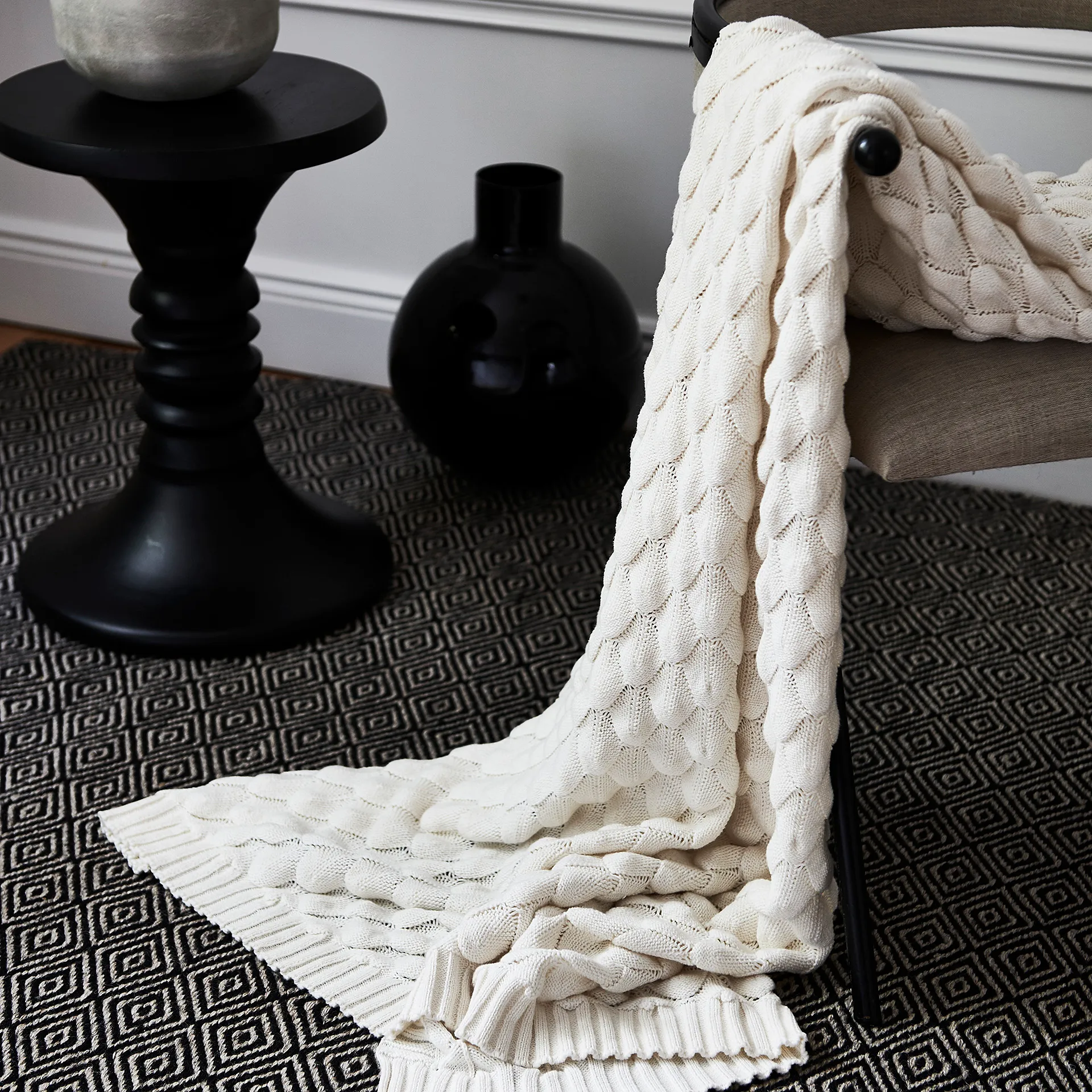 Gems 毯子  130x170 cm, 白色 Classic Collection