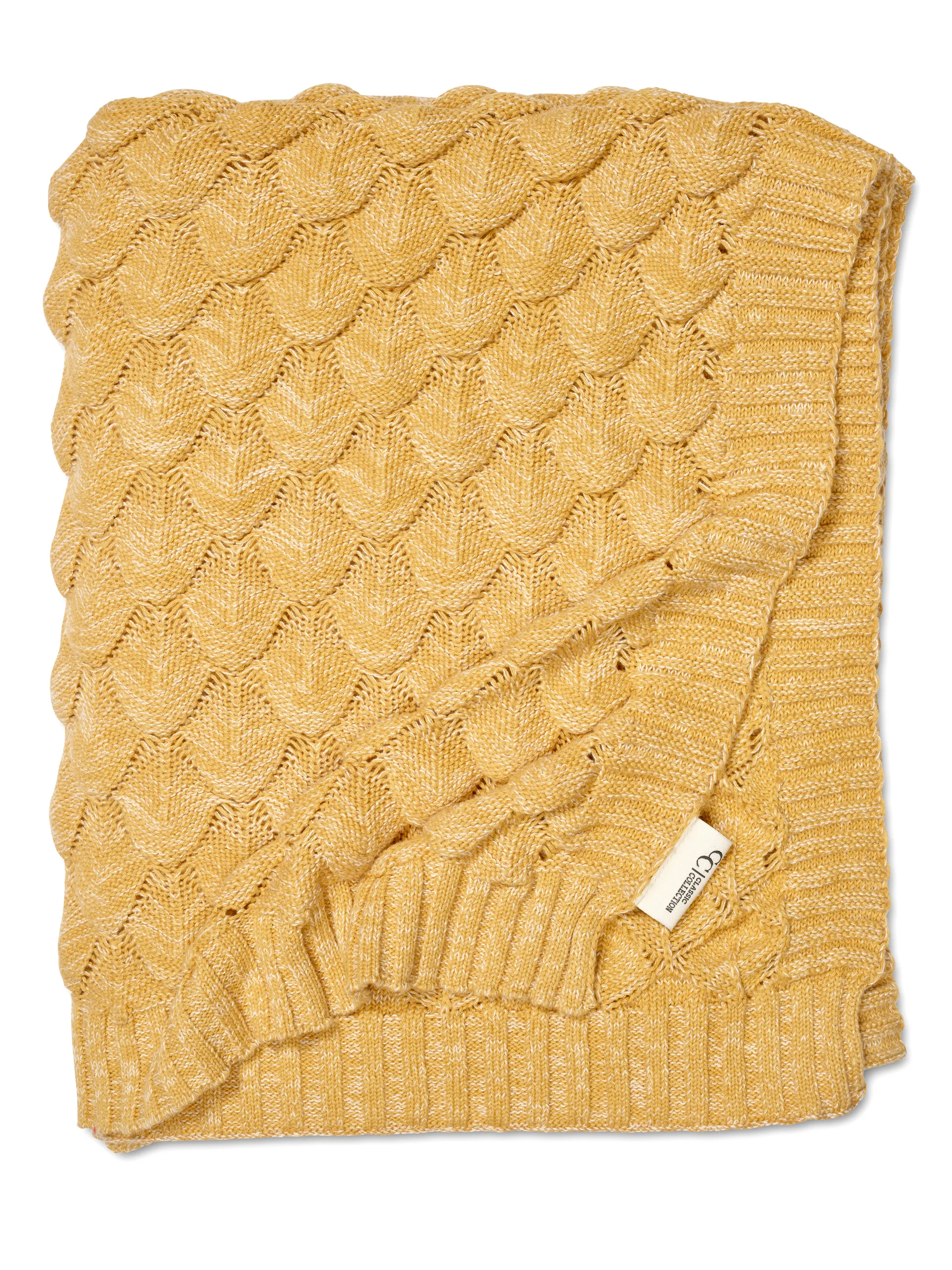 Gems 毯子 130x170 cm, 黄色 Classic Collection