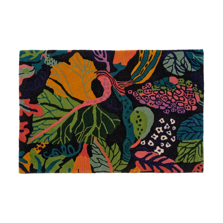 Heritage Garden 门垫 60x90cm - 黑色多色 - Classic Collection