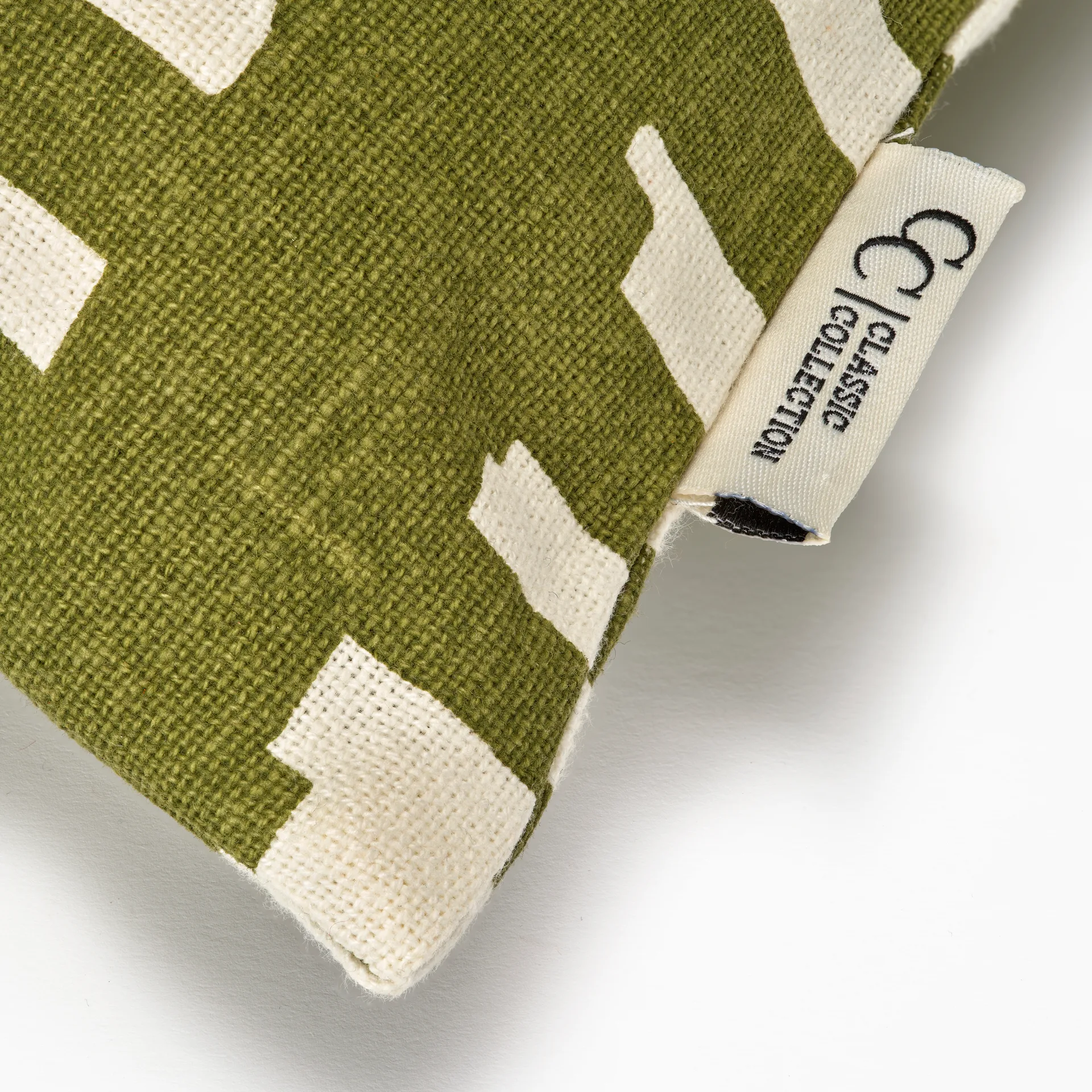 Ikat Block 抱枕套 50x50cm, 绿色 Classic Collection