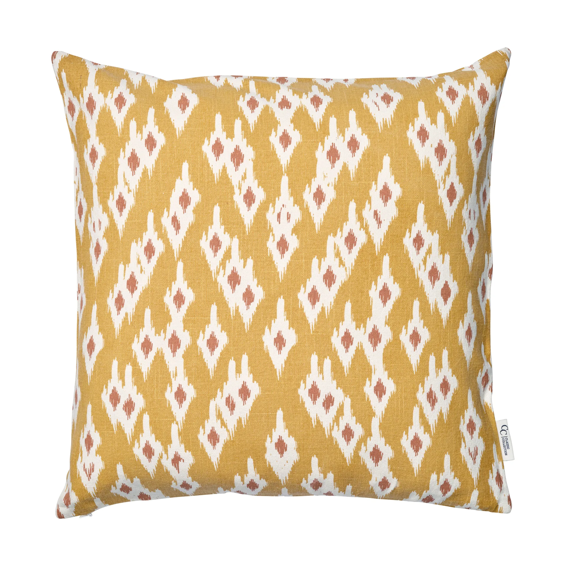 Ikat Diamond 靠枕套 50x50 cm, 黄色 Classic Collection