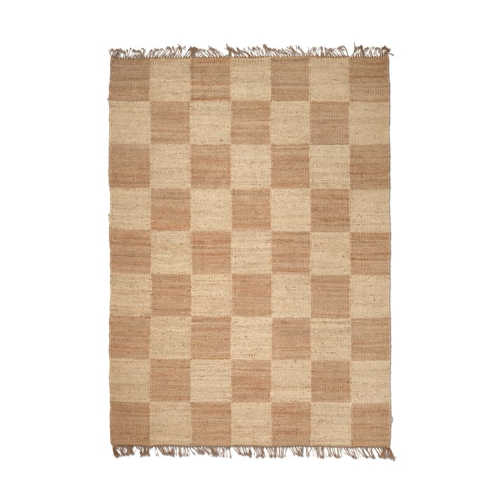 Jute Squares 地毯 - 原色/自然色, 200x300 cm - Classic Collection