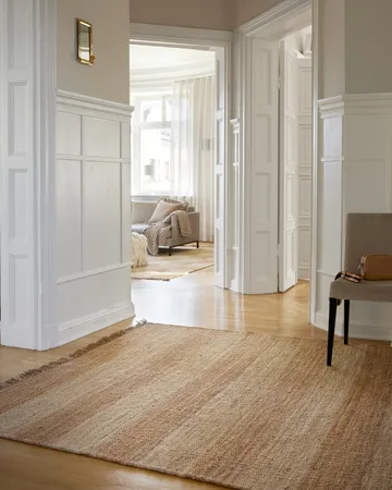 Jute Stripes 地毯 - 原色/自然色 jute, 170x230 cm - Classic Collection