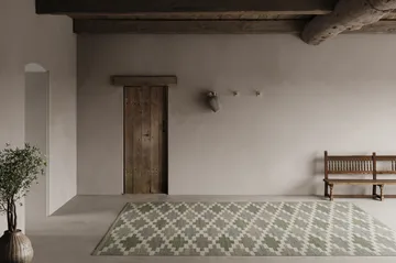 Korsnäs 地毯 - 蓝色-绿色, 170x230 cm - Classic Collection