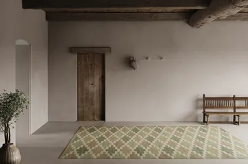 Korsnäs 地毯 - 绿色 米色, 170x230 cm - Classic Collection