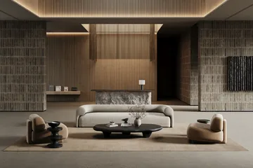 Lobby 包缝地毯 - 米色_140x200cm - Classic Collection