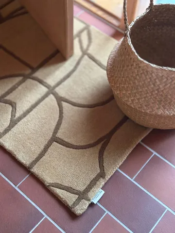 Modern Abstract 门垫 60x90 cm - Mustard - Classic Collection