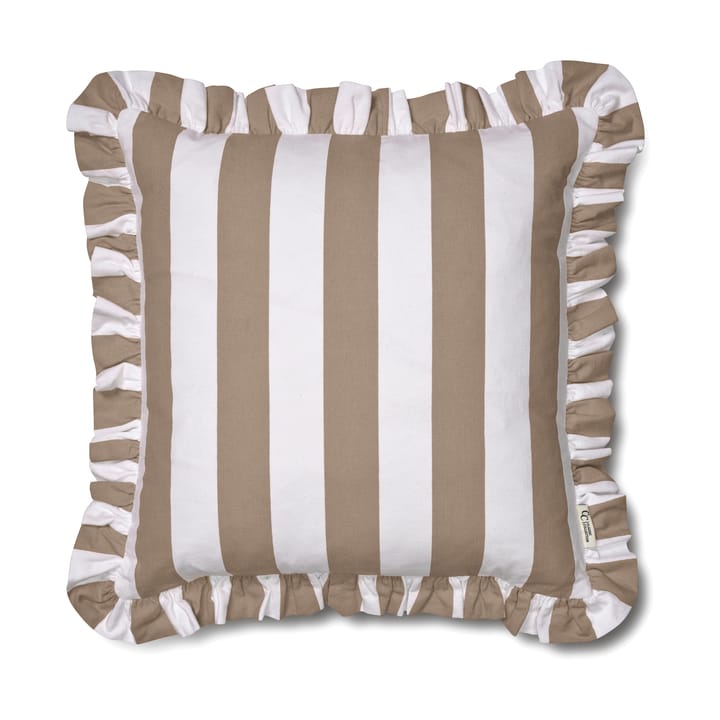 靠枕套 Ruffle Stripes 50x50 cm - 米色 - Classic Collection