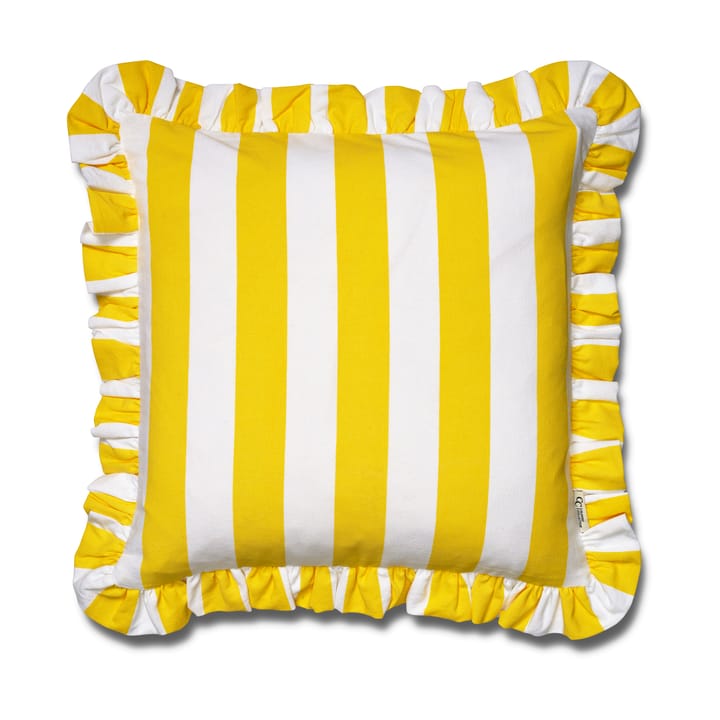 靠枕套 Ruffle Stripes 50x50 cm - 黄色 - Classic Collection
