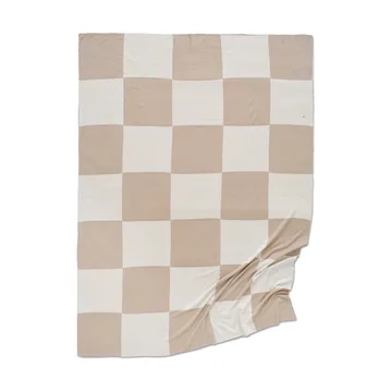 Square 毯子 130x170 cm - 米色-白色 - Classic Collection