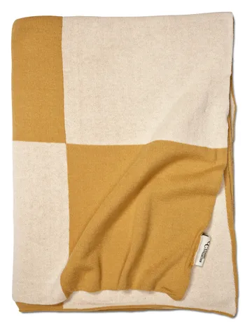 Square 毯子 130x170 cm - 黄色 - Classic Collection