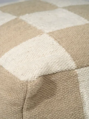 Square 坐垫凳 50x50 cm - 白色-原色/自然色 - Classic Collection