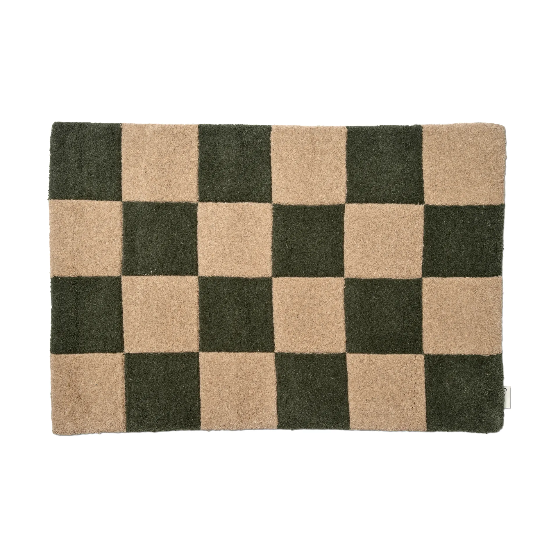 Square 门垫 60x90 cm, 绿色-原色/自然色 Classic Collection