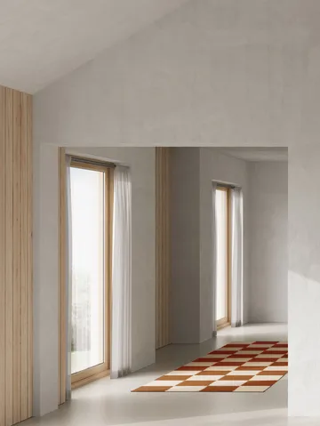 Square 桌旗 地毯 - 褐色-原色/自然色, 80x200 cm - Classic Collection