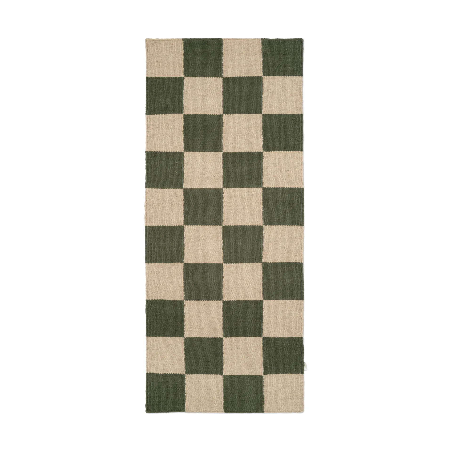 Square 长条地毯, 绿色_自然色_80x240cm Classic Collection