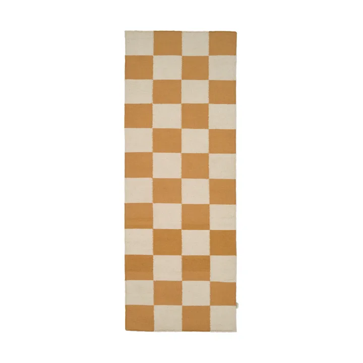 Square 长条地毯 - 白色_黄色_80x240cm - Classic Collection