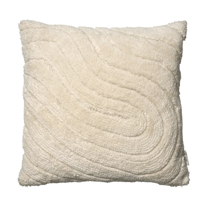 Swirl 抱枕套 - 米白色，50x50cm - Classic Collection
