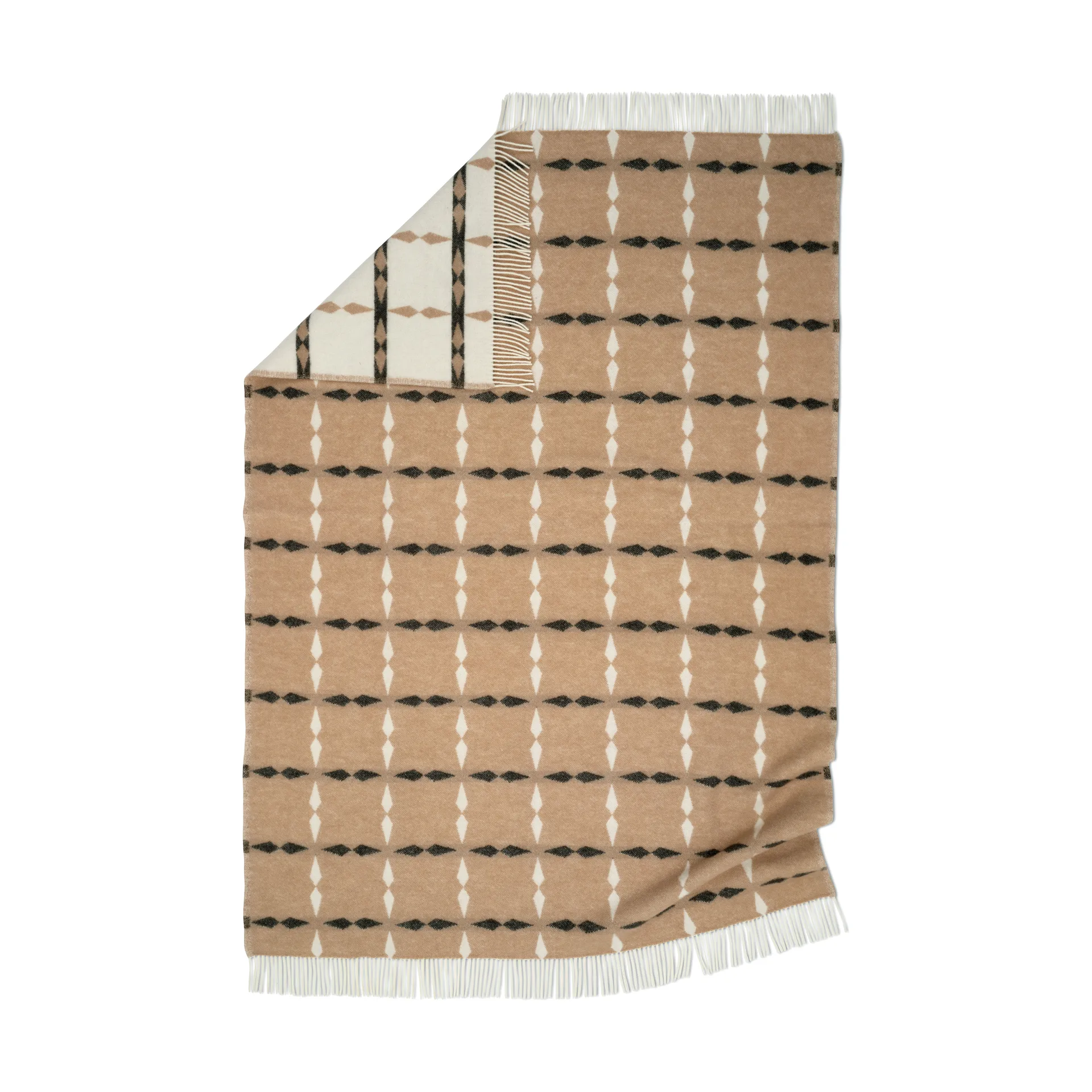 Tile 盖毯 130x180cm, 米色 Classic Collection
