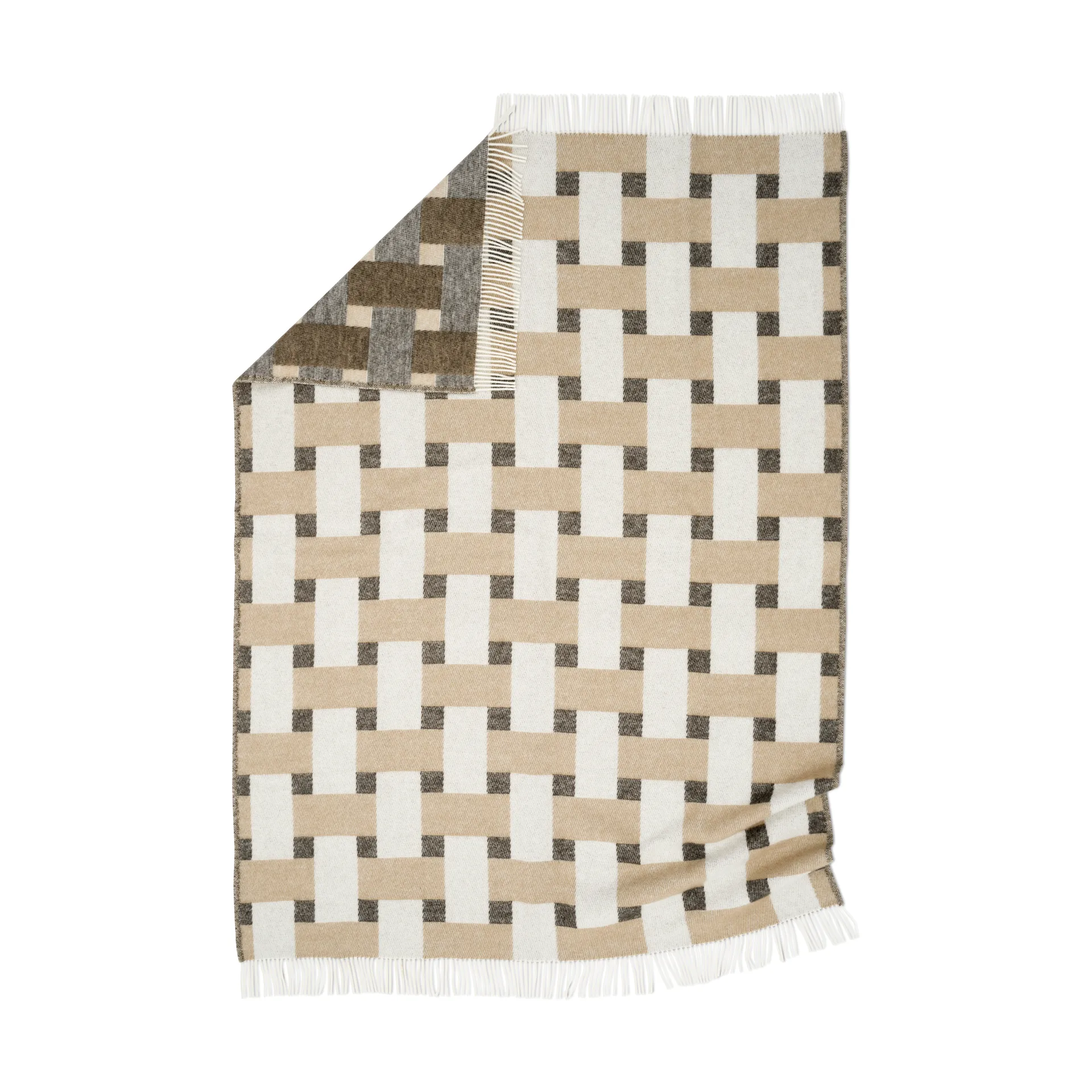 Weave 盖毯 130x180cm, 米色 Classic Collection