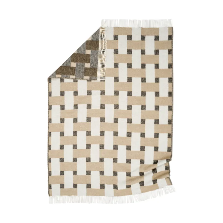 Weave 盖毯 130x180cm - 米色 - Classic Collection