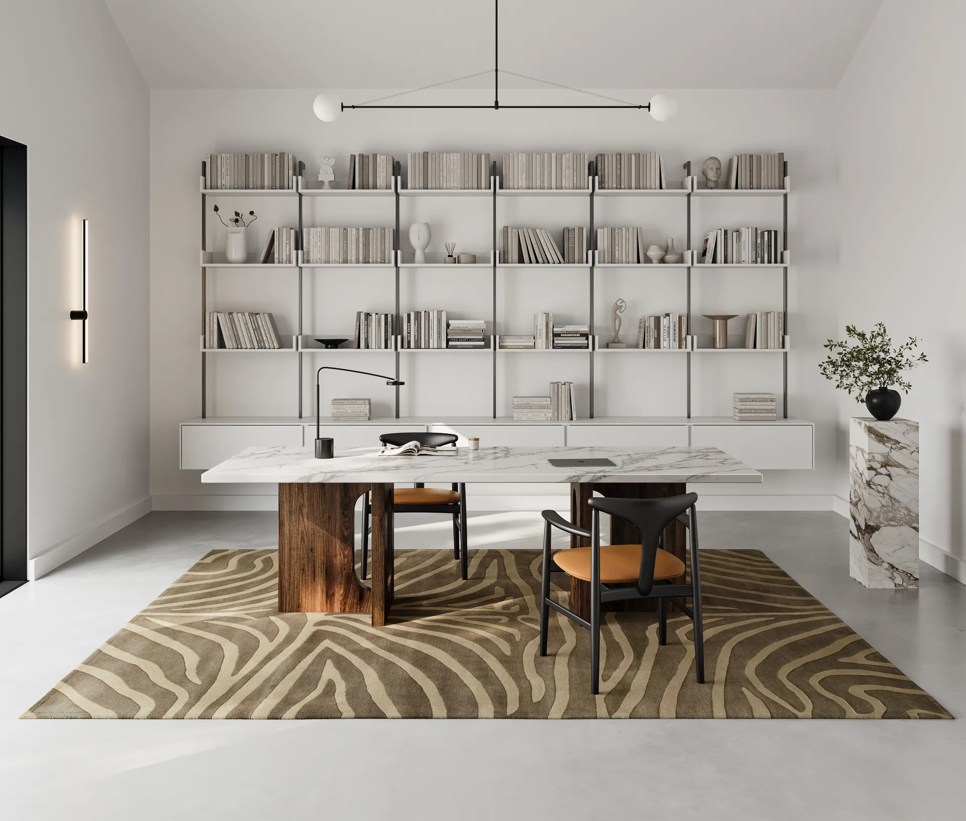 Zebra 地毯 170x230 cm, 褐色 Classic Collection