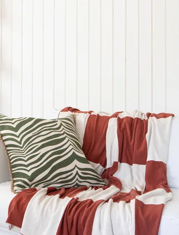 Zebra 靠枕|靠垫 50x50 cm - 绿色 - Classic Collection