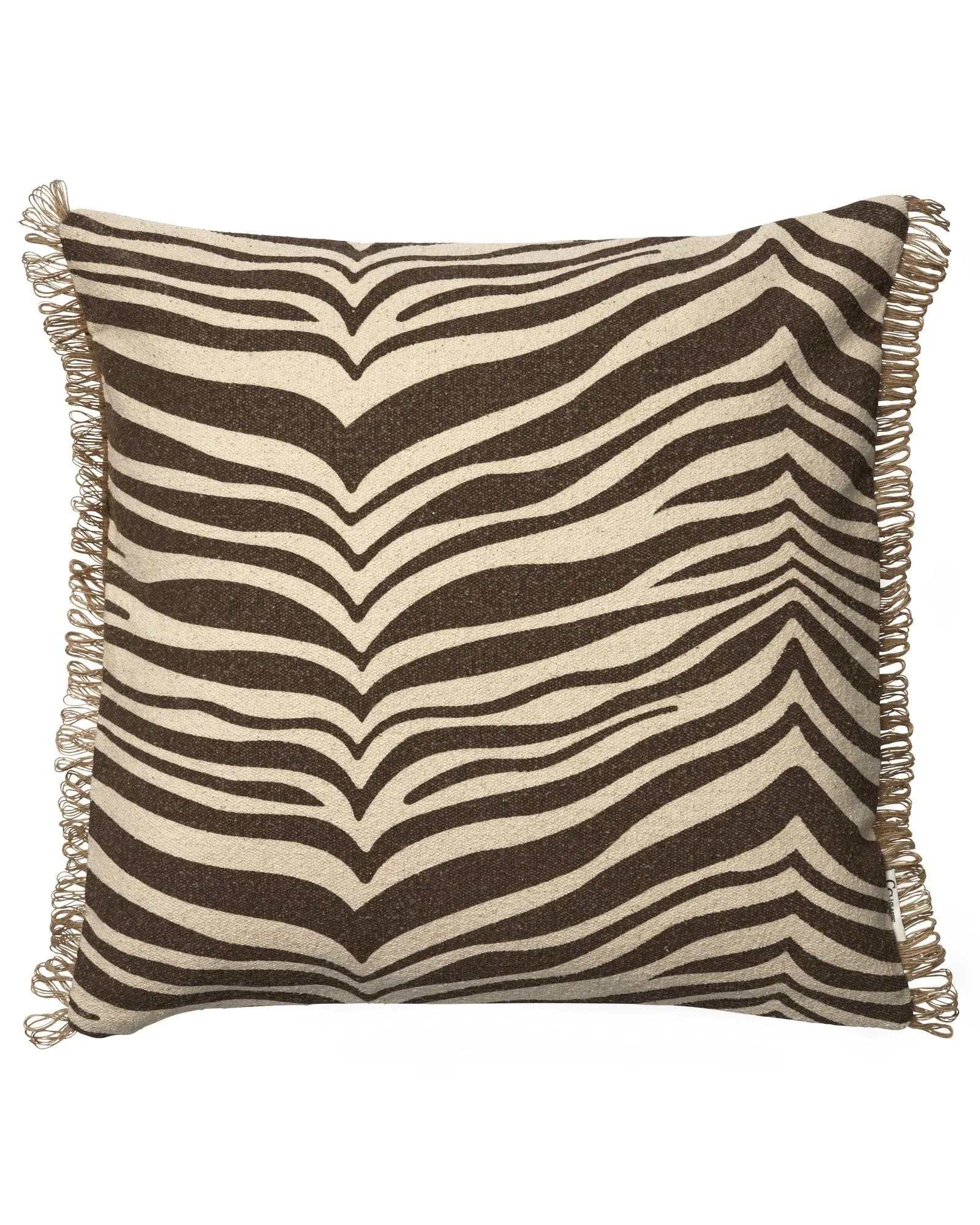 Zebra 抱枕, 棕色-自然色，50x50cm Classic Collection