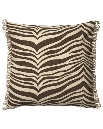Zebra 抱枕 - 棕色-自然色，50x50cm - Classic Collection