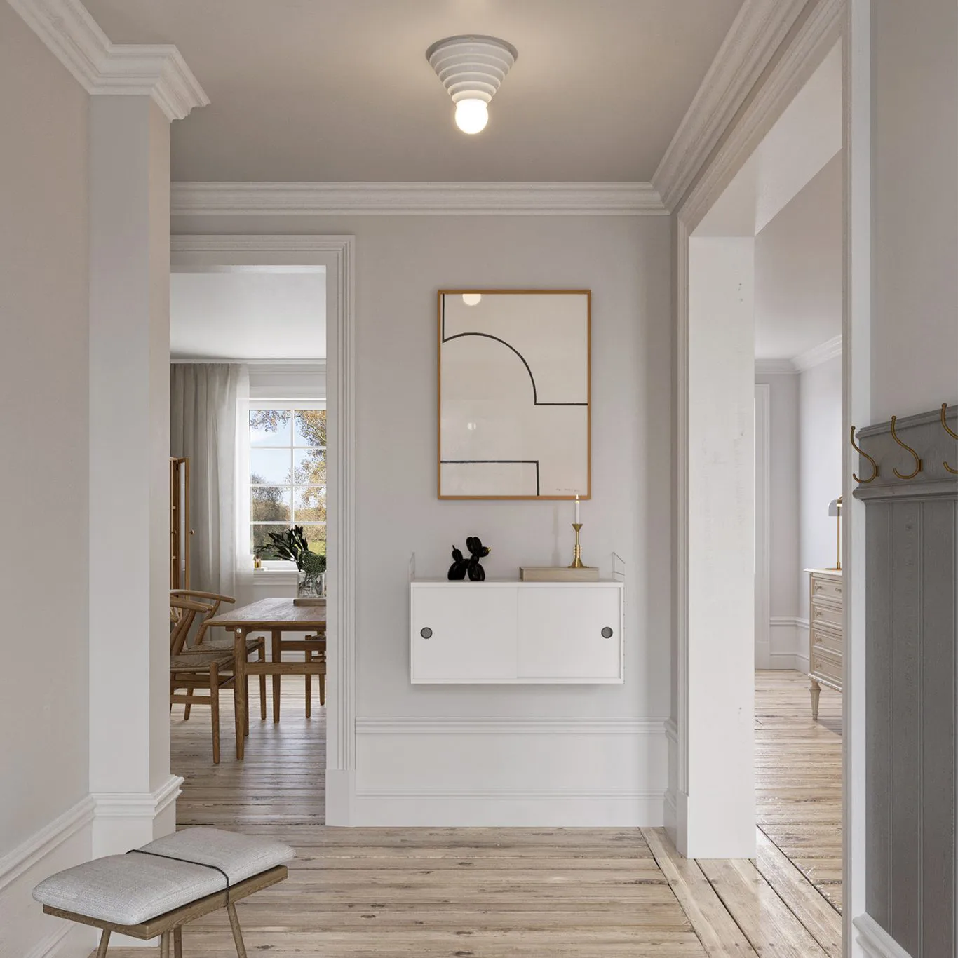 Loop ceiling Ø24 cm, 白色 CO Bankeryd