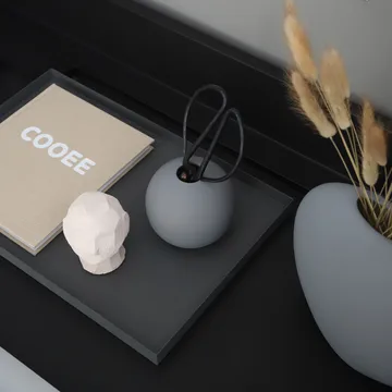 球形花瓶 灰色 - 10cm - Cooee Design